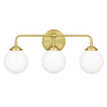 3 Light Satin Brass Bath Light P61653