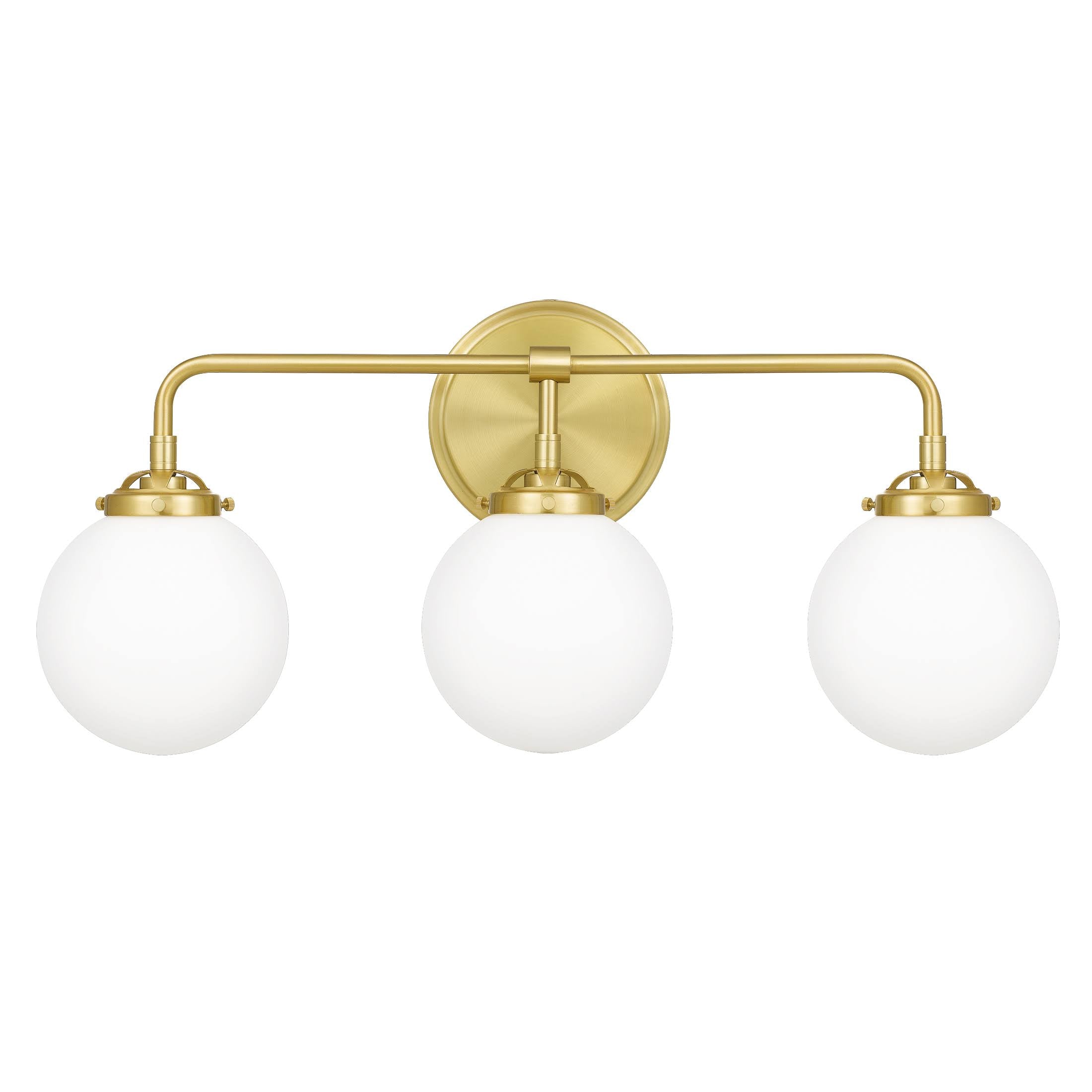 3 Light Satin Brass Bath Light P61653
