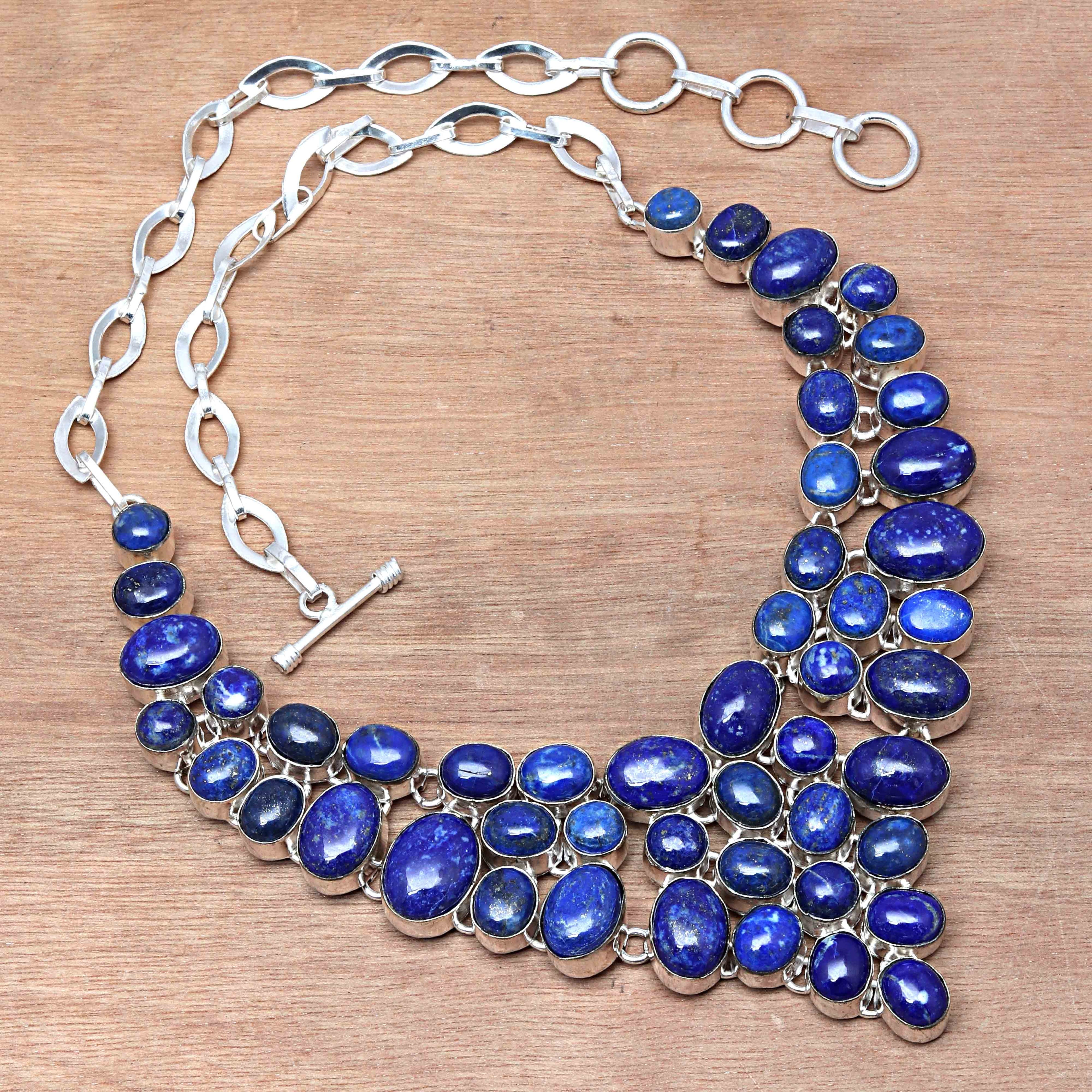 Lapis Lazuli Cabochon Gemstone Necklace S512040