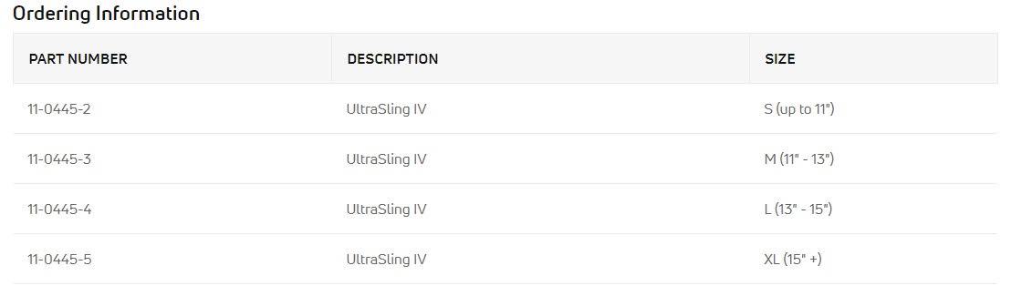 UltraSling IV Medium F231