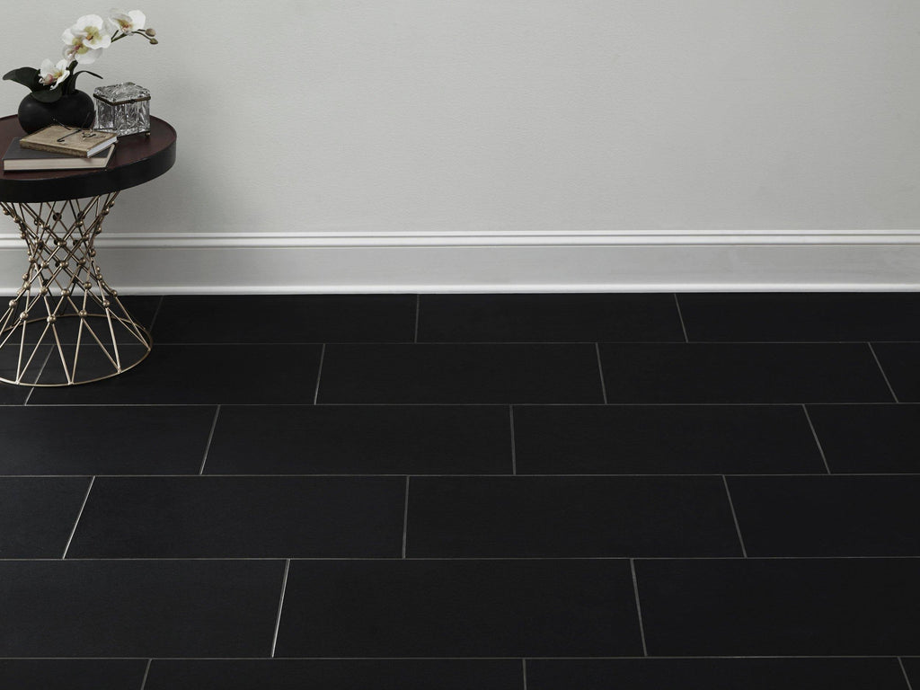 Absolute Black Honed Granite Tile, 12 x 24, 3/8 inch Thick V816