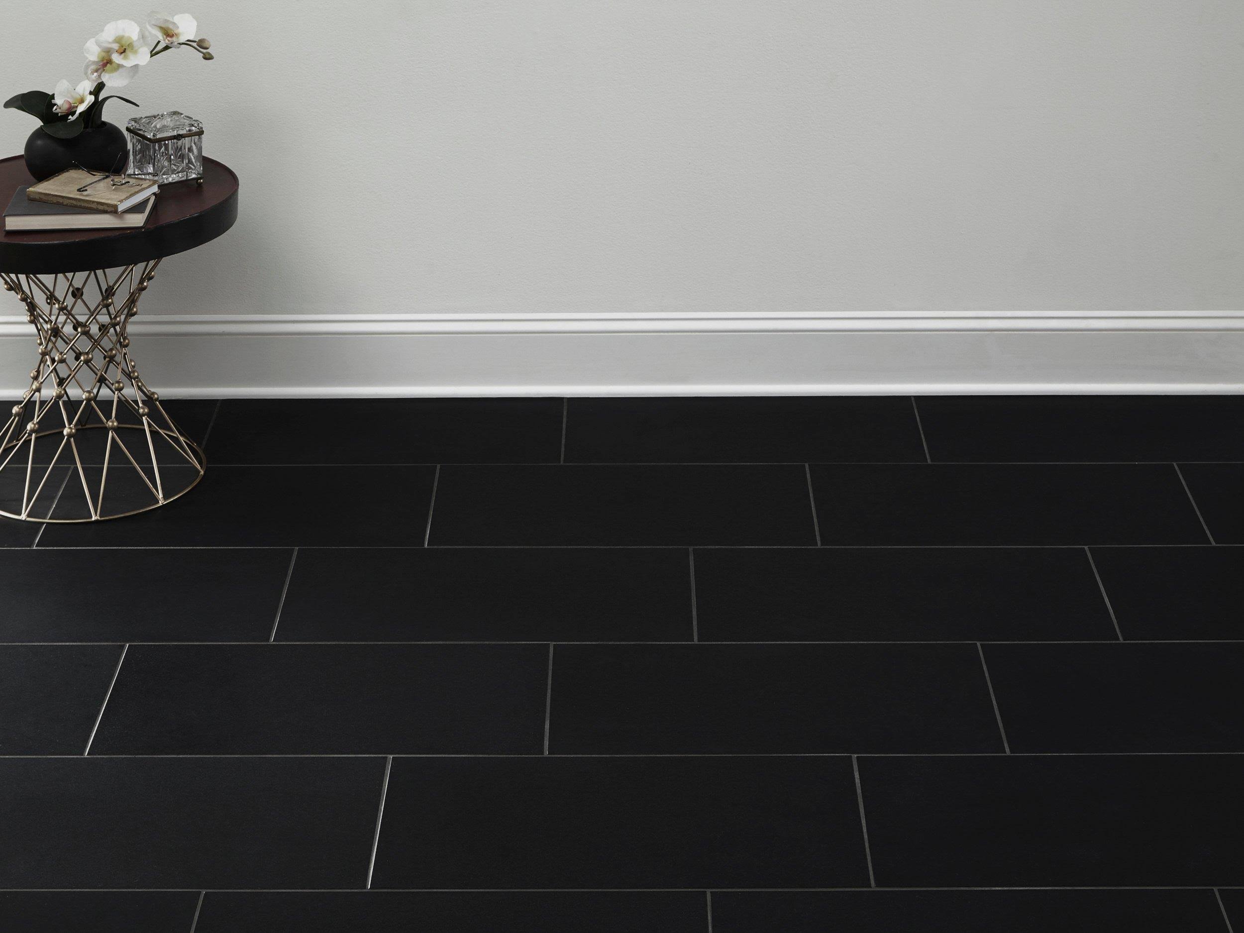 Absolute Black Honed Granite Tile, 12 x 24, 3/8 inch Thick V816