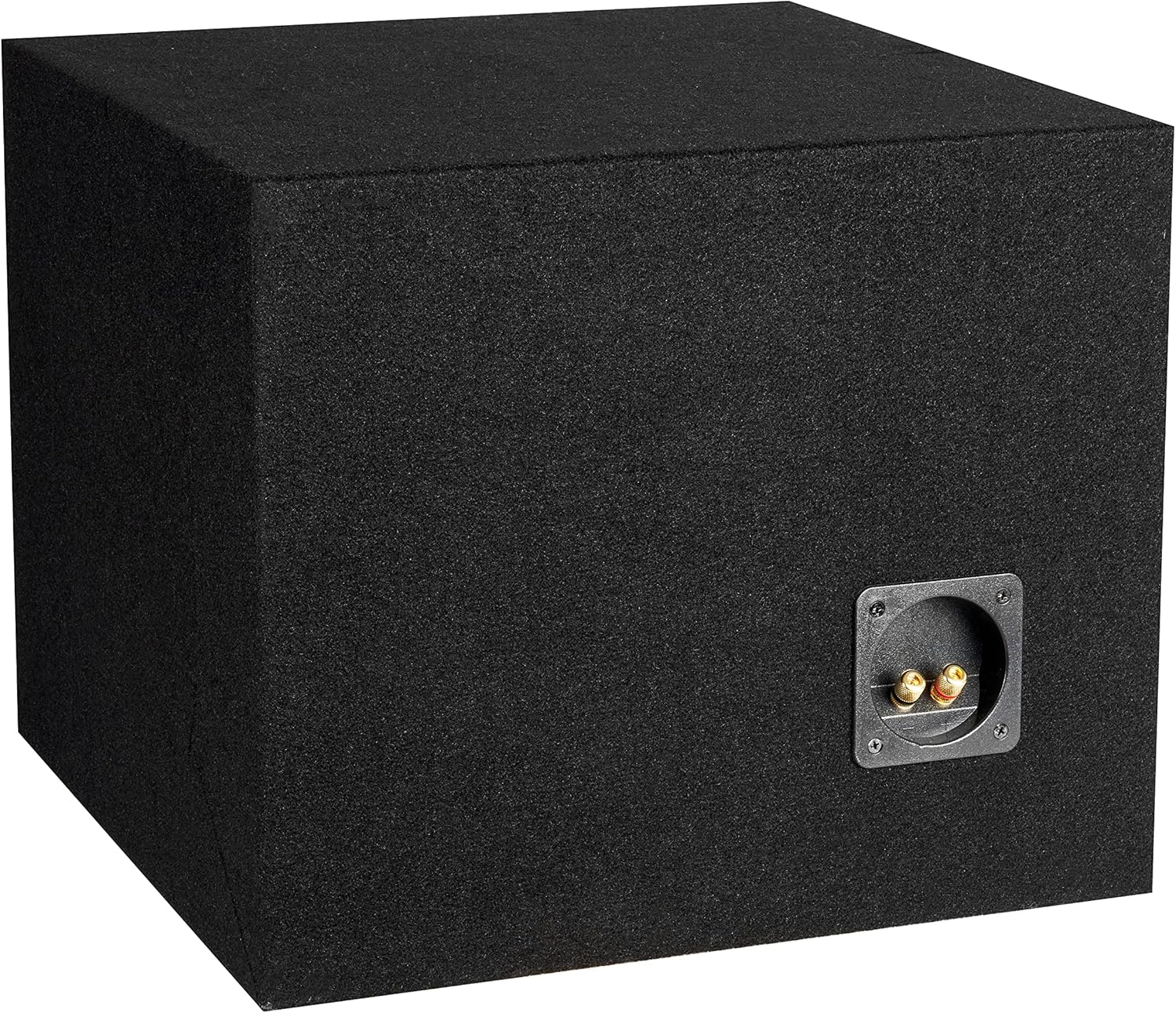 Single 10” Ported MDF Black Carpeted Subwoofer Enclosure, Pack of 2 L500
