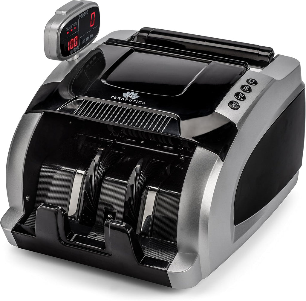 Professional Cash Counting Machine with Fast Count, UV/MG/IR Detection, 1200 Bills Per Minute O41098