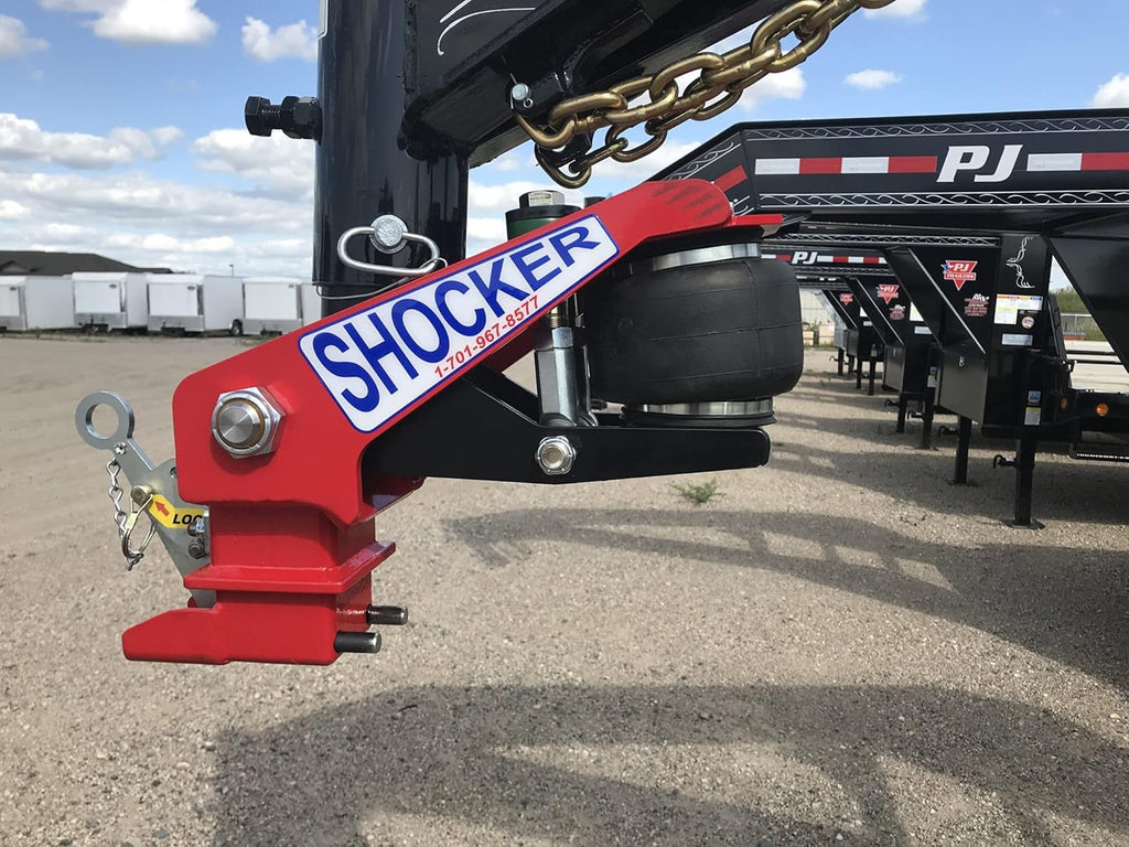 Gooseneck Air Hitch & Coupler, Round 4" Angled Pin 30K SL Coupler P9610