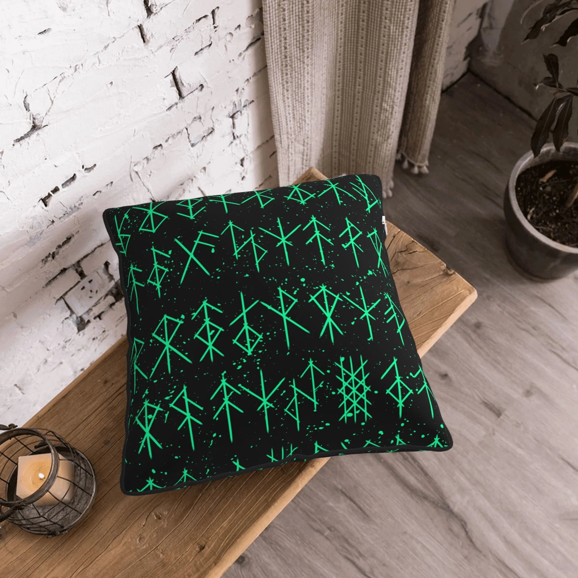 Green 20"x20" Velvet Throw Pillow Covers Set of 2 F315