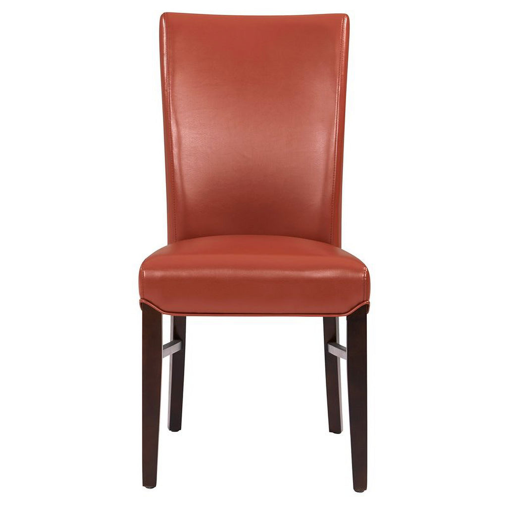 Bonded Leather Dining Chair in Orange (Set of 2) Z30633