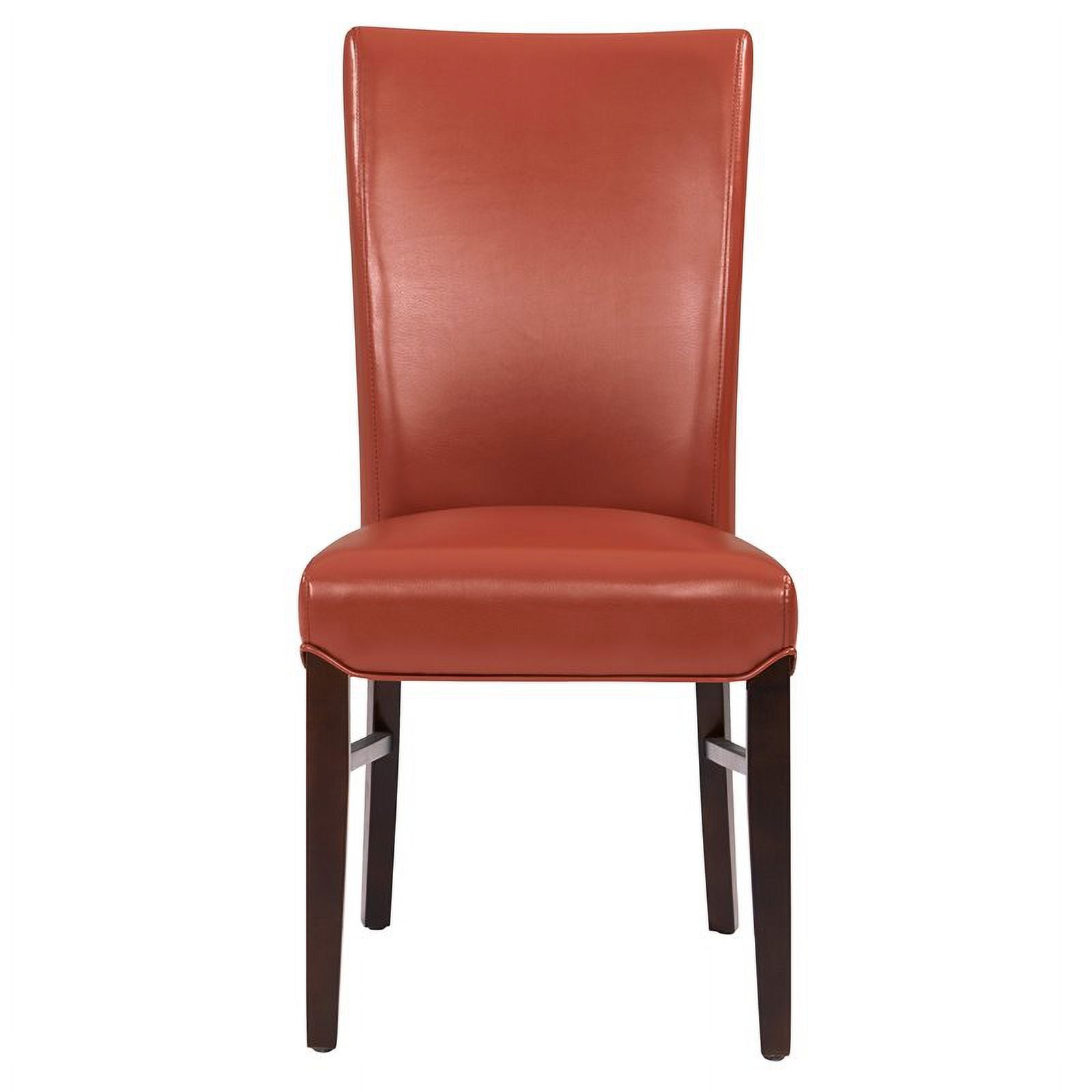 Bonded Leather Dining Chair in Orange (Set of 2) Z30633