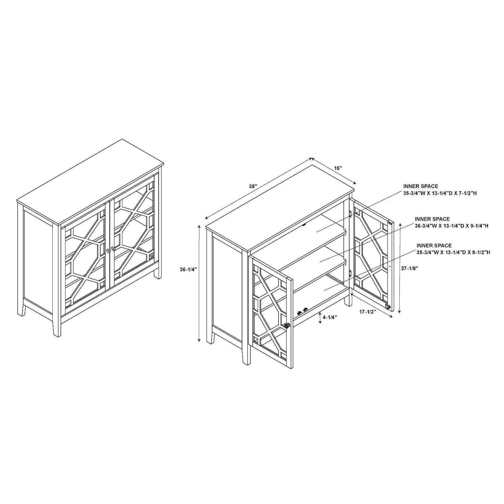 Gray Large Cabinet C463