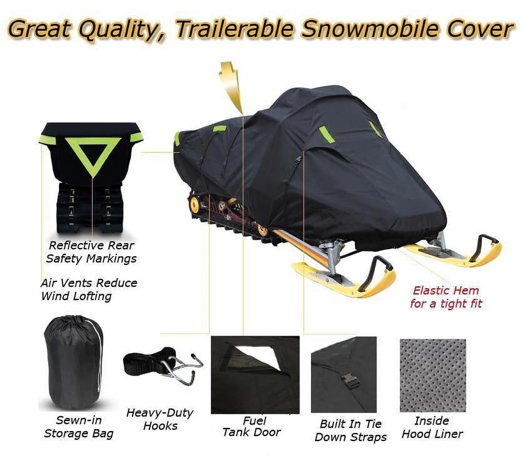 Trailerable 600 Denier Snowmobile Cover A405025