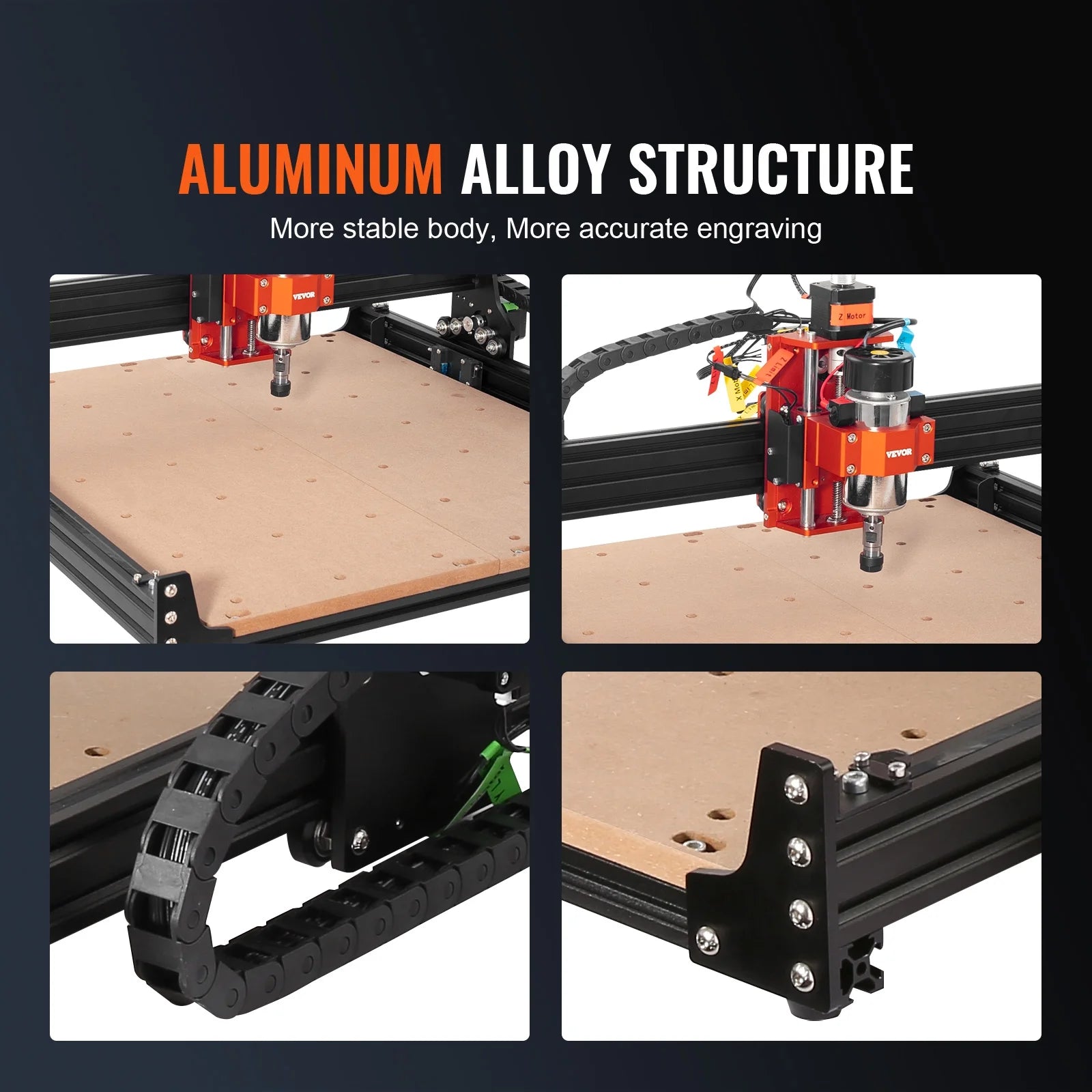 300W 3 Axis CNC Router Machine Wood Engraving Carving Milling Machine Kit H7676
