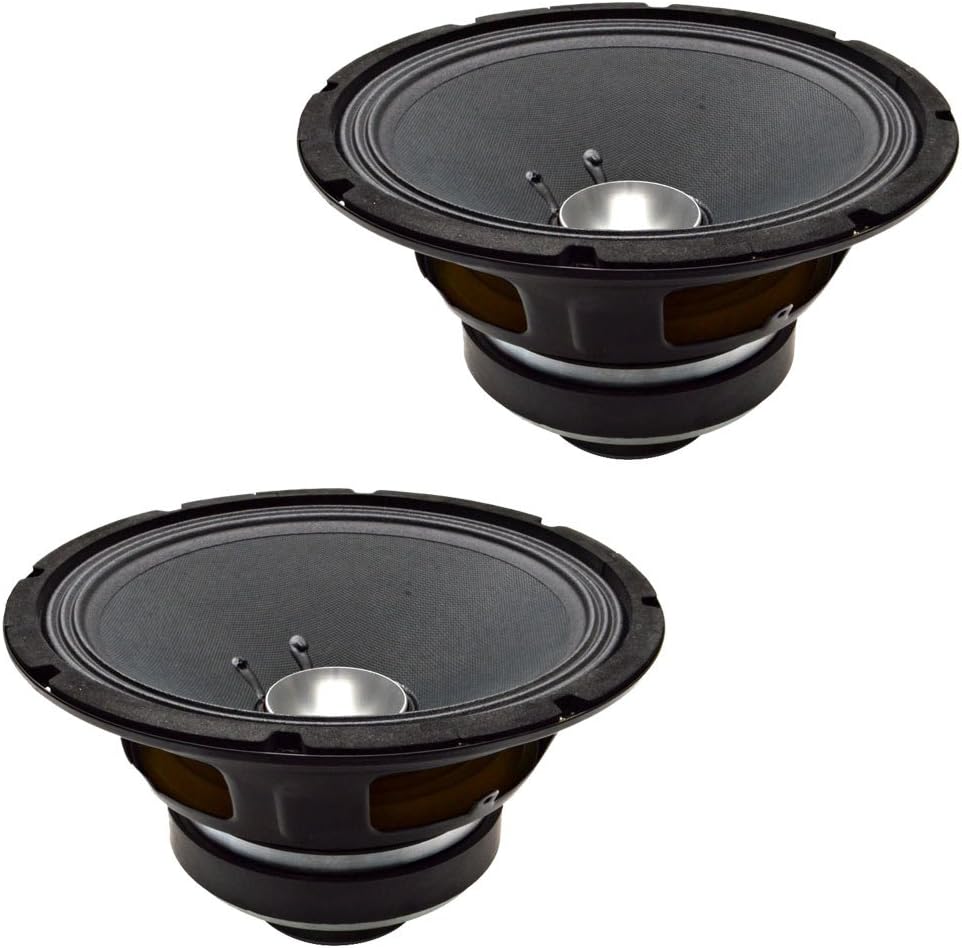 Pair of 10 Inch Coaxial Speakers 250 Watts RMS 8 Ohms G369