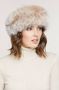 Sheared Mink Fur Cossack Hat with Fox Fur Trim N2284