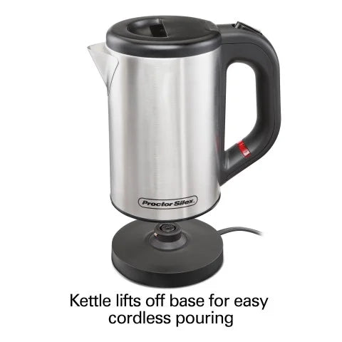 Stainless Steel and Black Electric Kettle L898