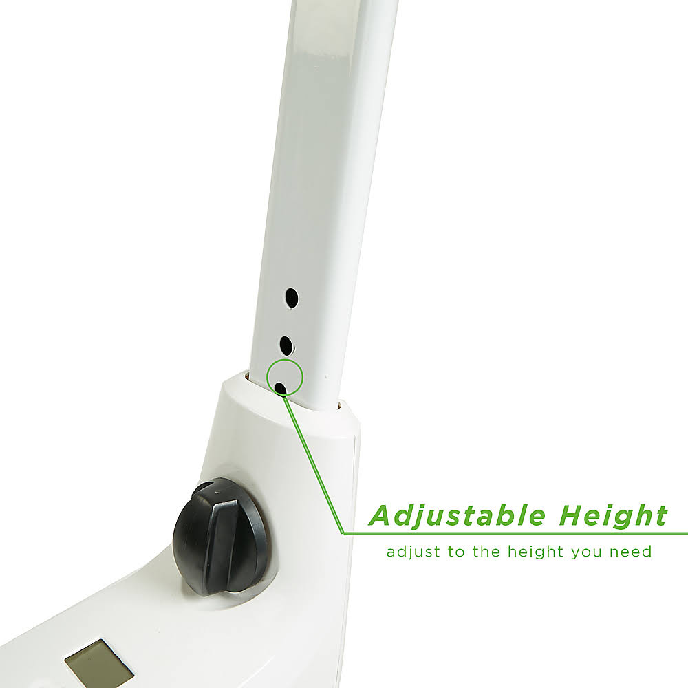 White Exercise Bike Workstation with 8 Resistance Levels X9678