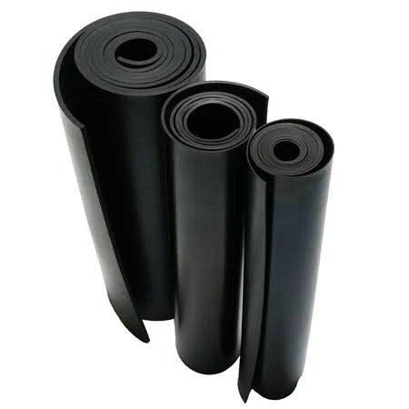 Black 3/16 in. Thick x 36 in. Length x 168 in. Width Rubber Sheet G709
