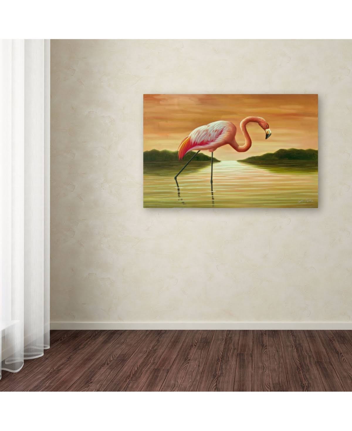 Pink Flamingo Canvas Art X227790