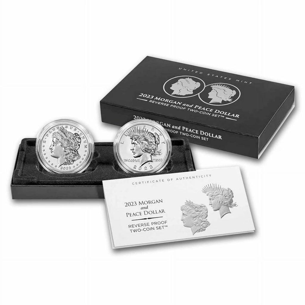 Morgan & Peace Silver Dollar Reverse Proof Set M60141