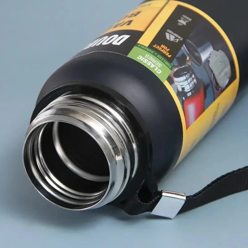 1000ml Stainless Steel Vacuum Flask Black J9280