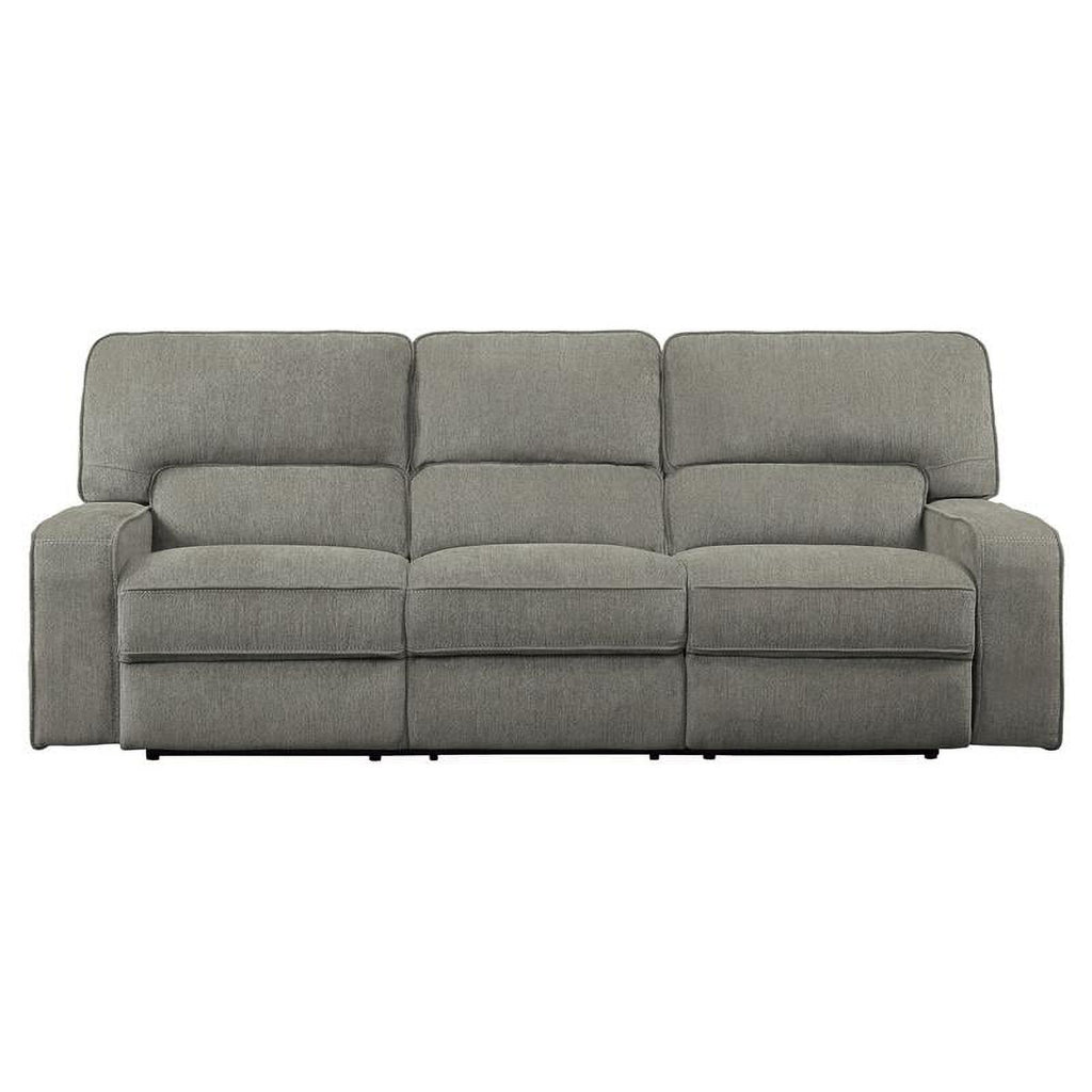 Mocha Chenille Power Double Reclining Sofa Q125552