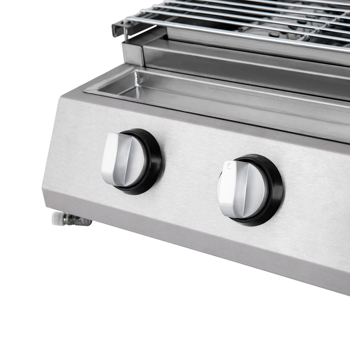 4-Burner Portable Propane Gas Grill with Steel Hood D593404