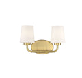 2 Light Warm Brass Bath Light K7923
