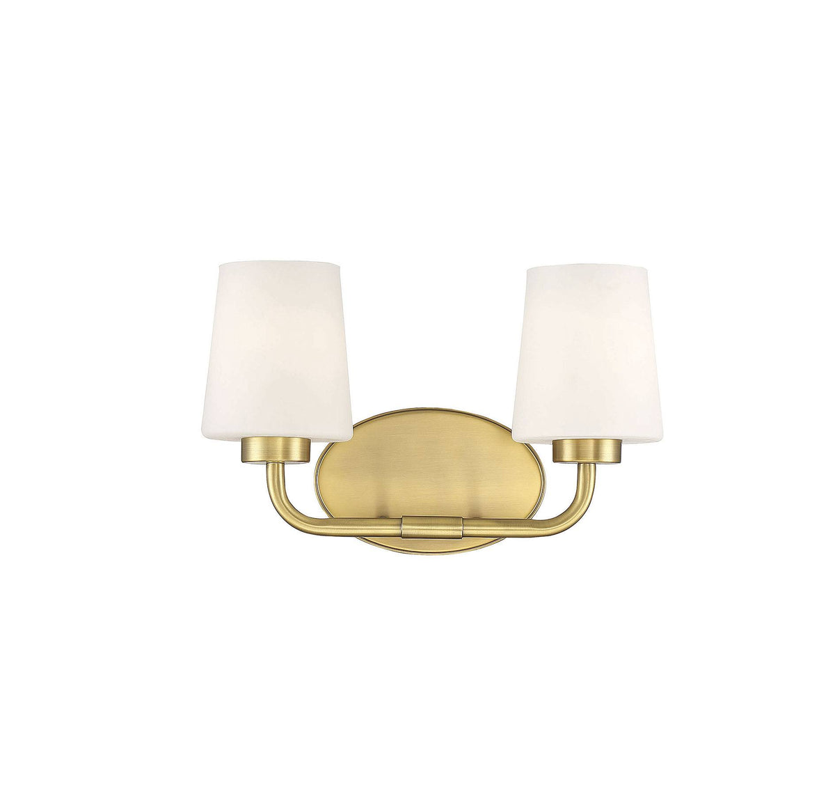 2 Light Warm Brass Bath Light K7923
