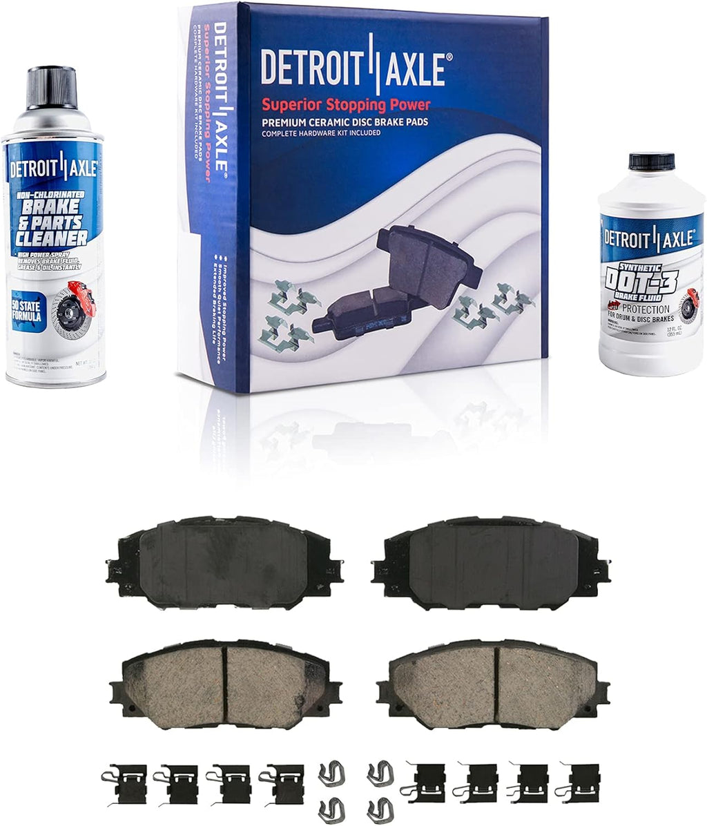 Front Disc Rotors and Brake Pads 6pc Set P408204