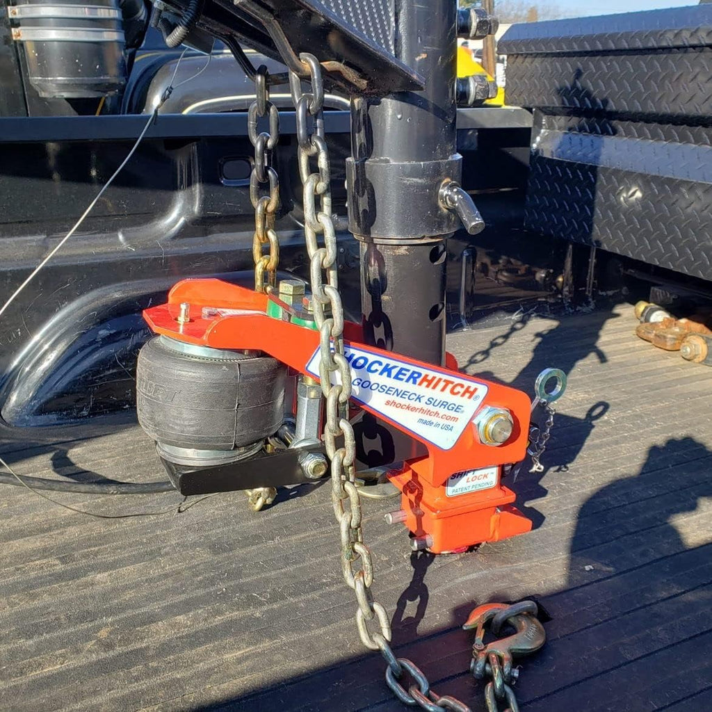 Gooseneck Air Hitch & Coupler, Round 4" Angled Pin 30K SL Coupler P9610