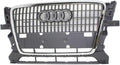 Chrome Shell Grille Assembly with Primed Gray Insert for Audi Q5 S422