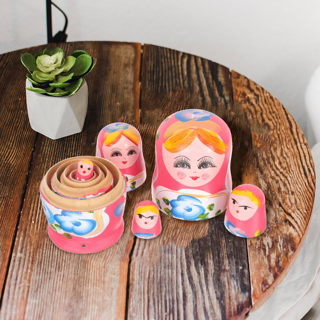 Pink Stackable Matryoshka Dolls K2409
