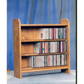 Solid Oak 3 Shelf CD Cabinet R24298