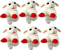 Pack of 6 Plush Dog Toy with Squeaker E741112