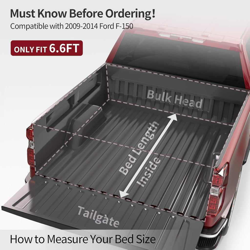 Soft Tri-Fold Truck Bed Tonneau Cover with 6.5 ft Bed Z884