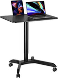 48 Ambidextrous Standing Desk Adjustable Height Rolling Desk with Brake Casters R7422