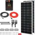 200 Watt 12 Volt Monocrystalline Solar Starter Kit with MPPT Charge Controller B311686