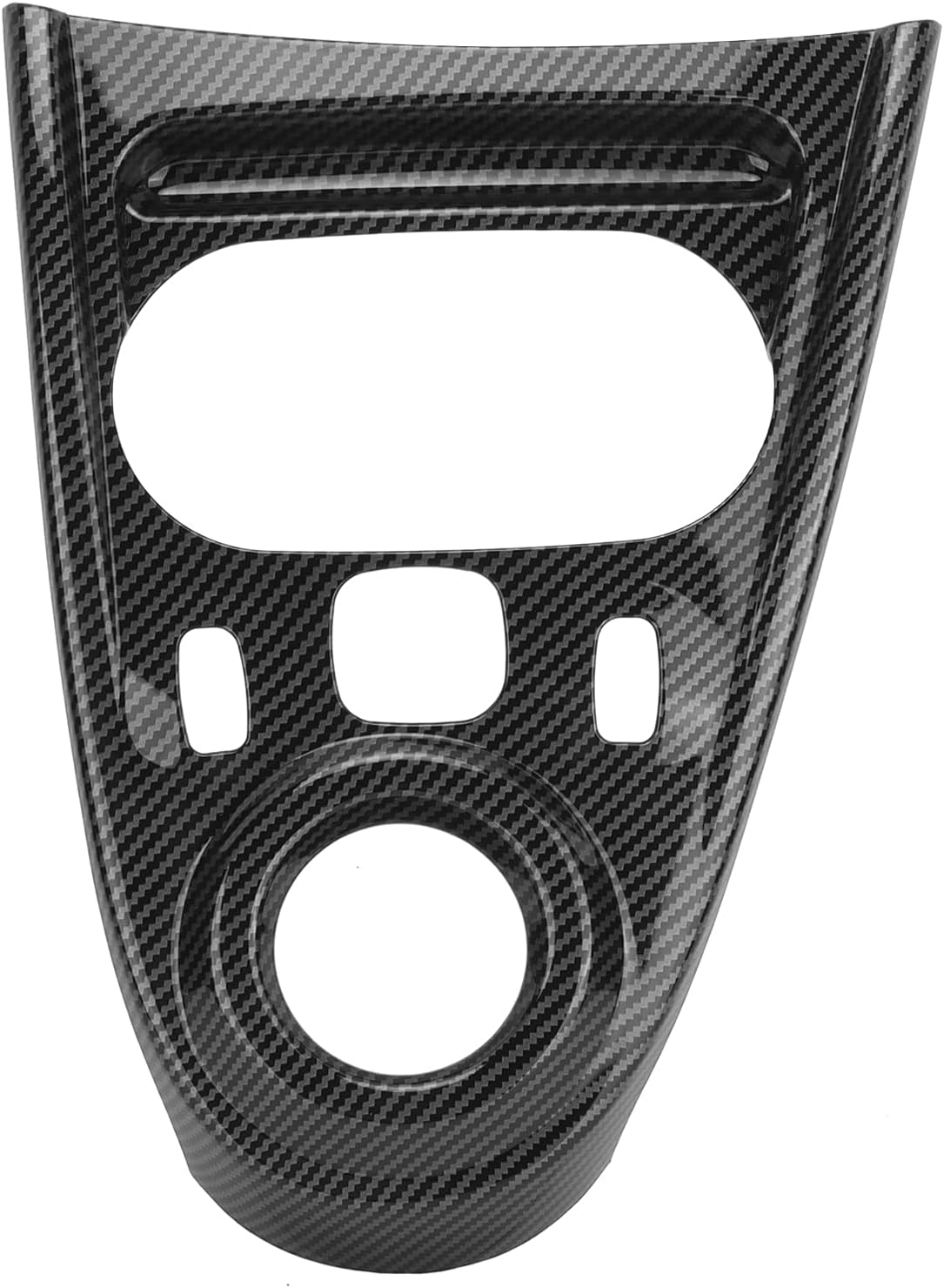 Carbon Fiber Style Gear Shift Panel Cover Sticker Pack of 2 Z2166