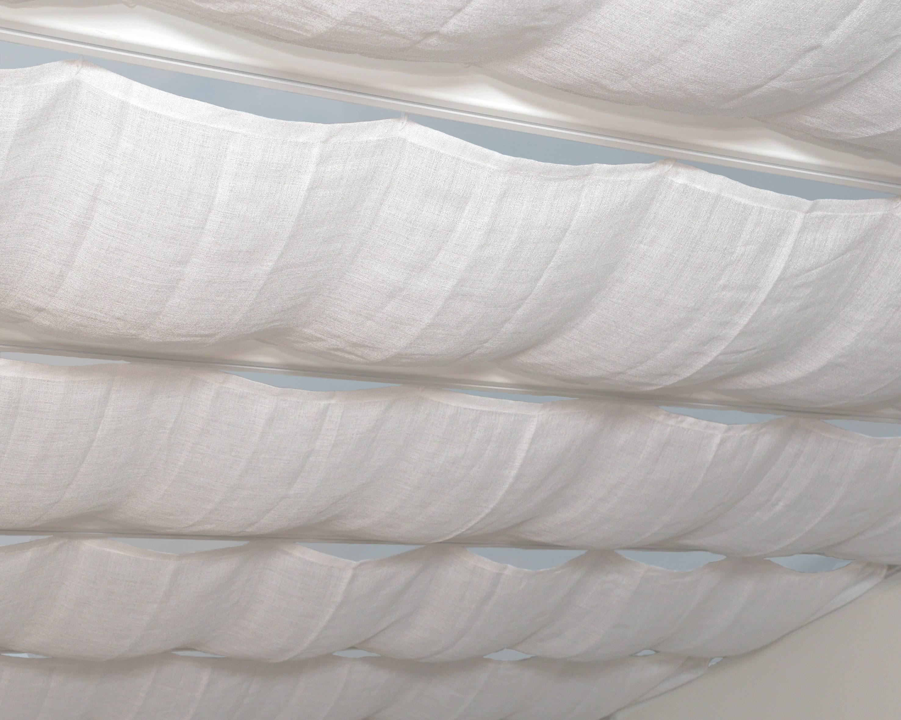 White Patio Cover Blinds V86691