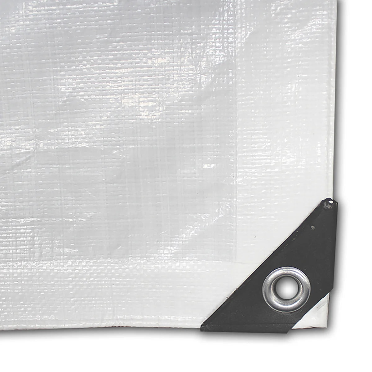 White 16’ x 20’ Polyethylene Tarp with Aluminum Grommets Z61851
