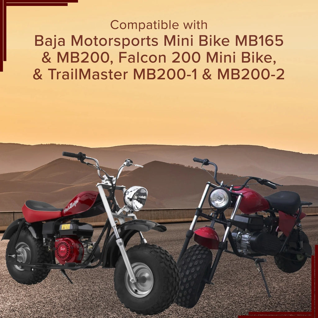 Black & Red Seat for Baja MB165 & Falcon Mini Bikes A296511