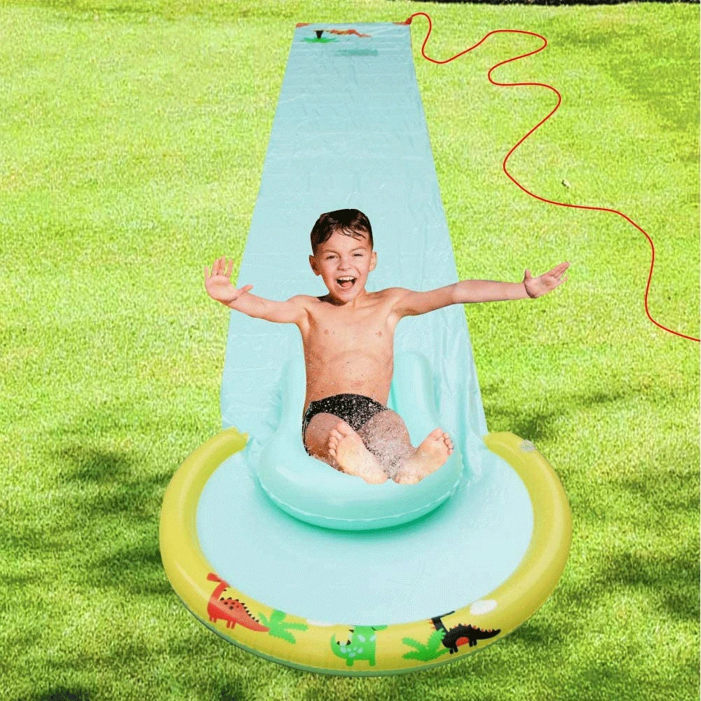 Super Giant Water Slip and Slide 192" x 29" with Body Board and Hose Attachment B448411
