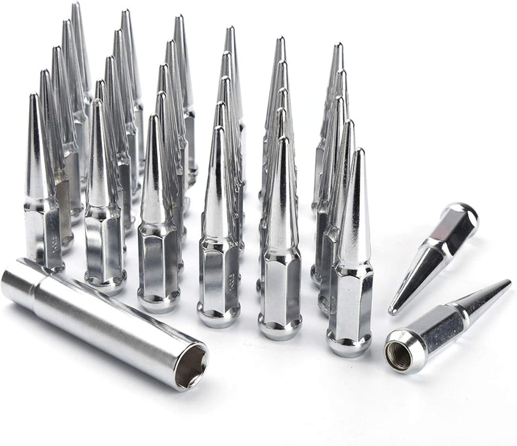 32 Spike Lug Nuts Black 1/2-20 Taper D451