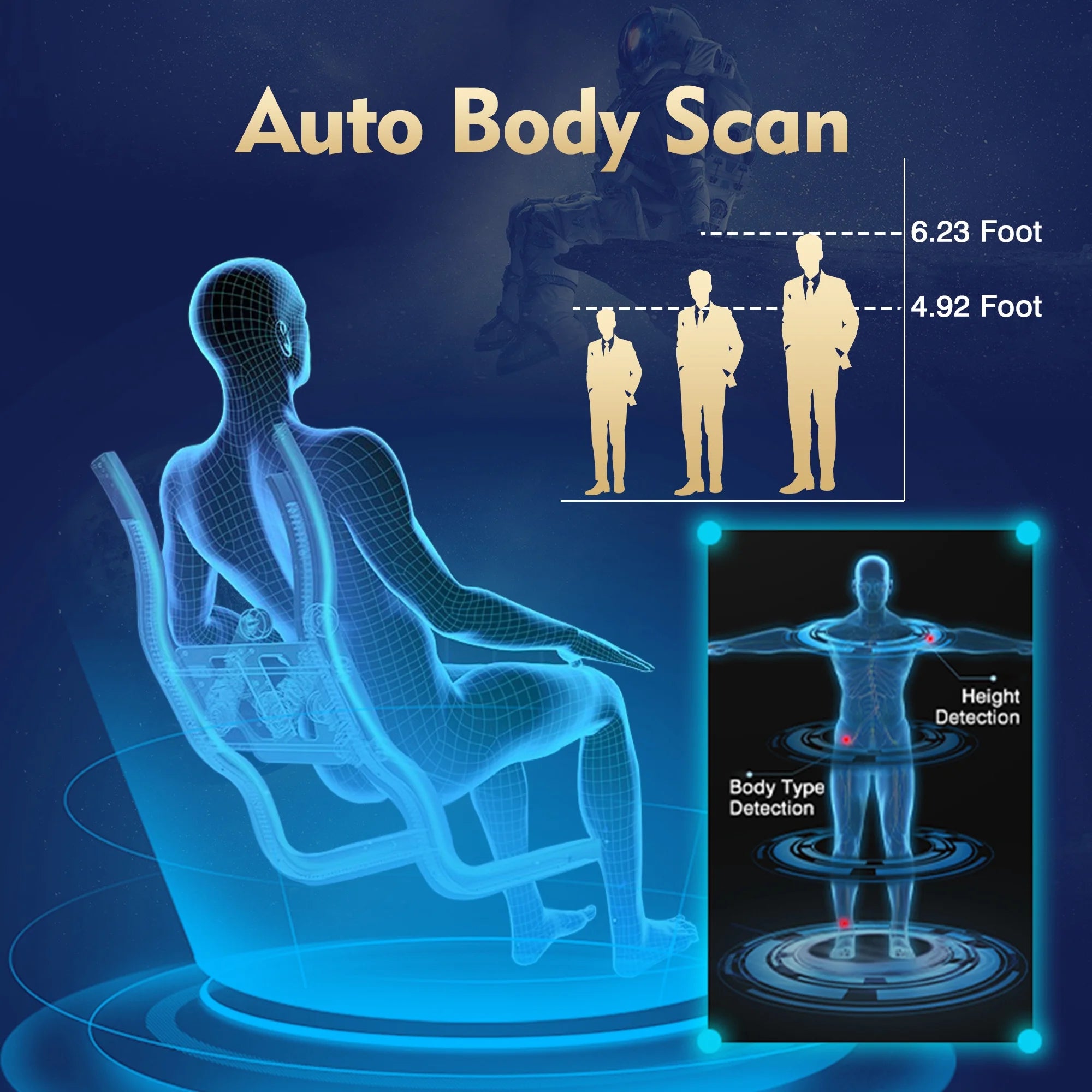 Black 4D Zero Gravity Full Body Massage Chair D4198
