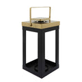 Metal Lantern with Gold Handles Q738