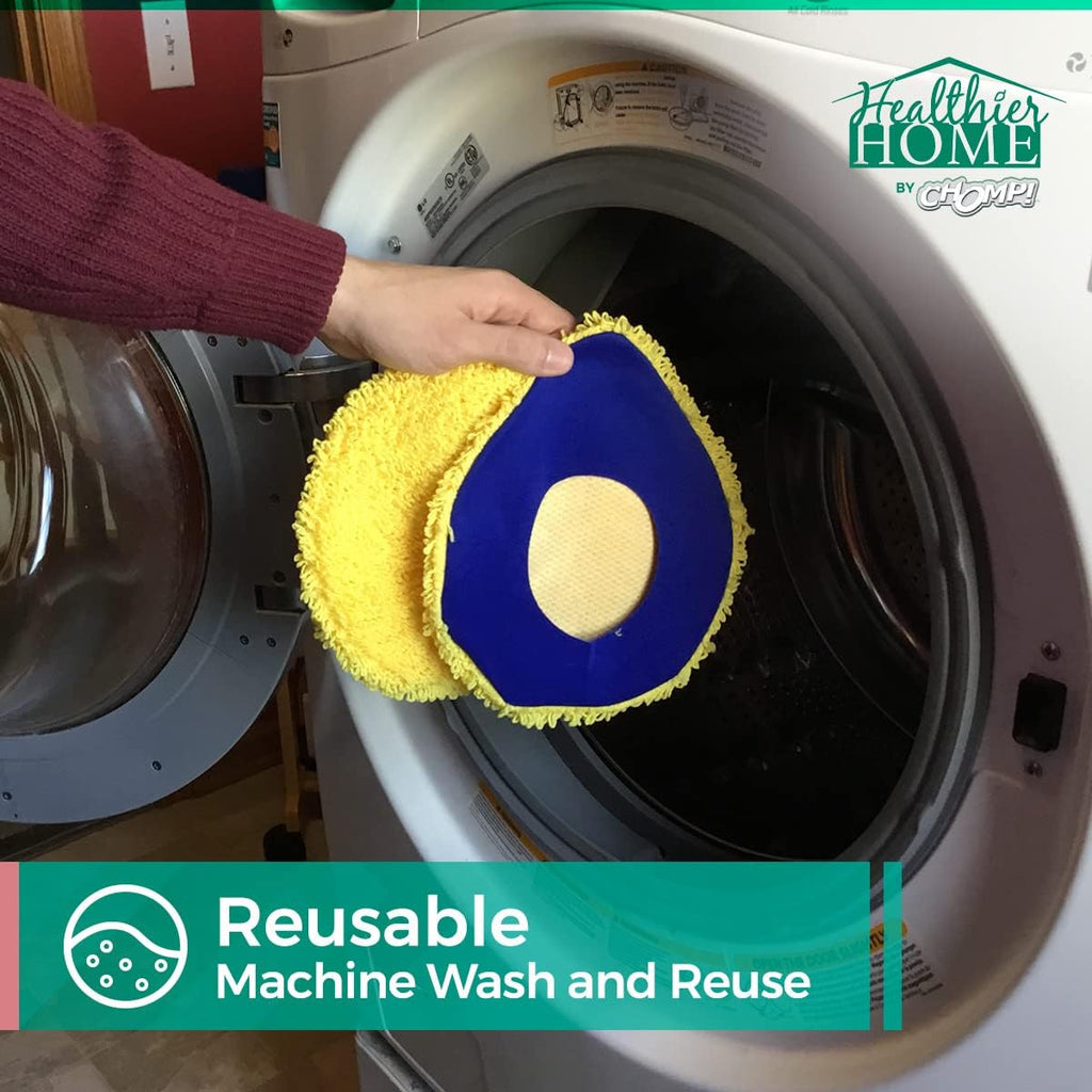 Long Handle Extendable Wall Washer Mop with Washable Microfiber Pad Pack of 2 U88477
