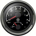 Chrome-Black Gauge, Tachometer-Trim G6942