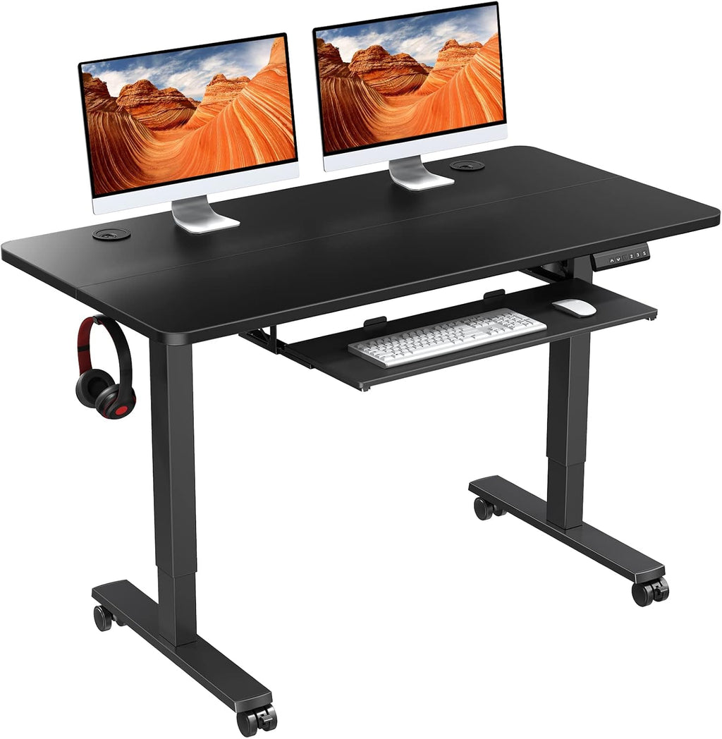 Electric Standing Desk Adjustable Height 48x24 in with Memory Controller S9320