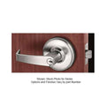 Cylindrical Lock Bright Nickel Plated Clear Coated O654594
