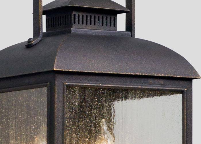 Vintage Bronze 3 Light Hanger Lantern N998