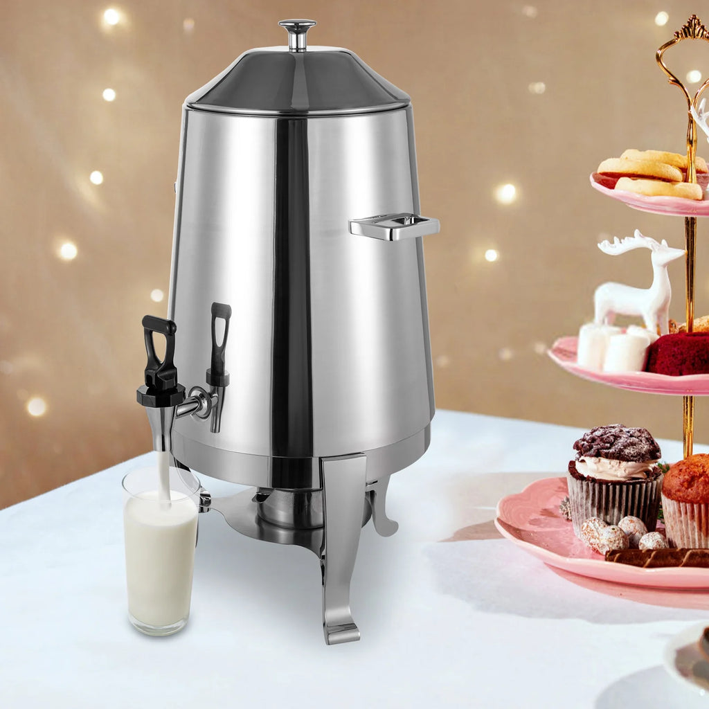 Insulated Stainless Steel Beverage Dispenser with Spigot, 3.43 Gallon / 54 Cup B313